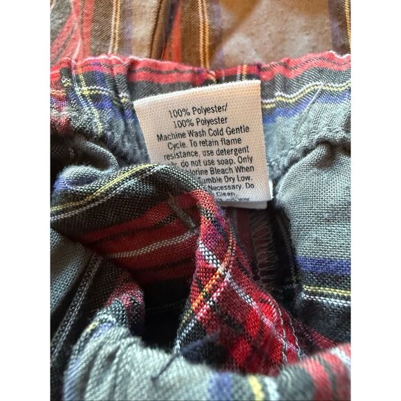 Janie & Jack boys 2T PJ plaid 2 piece buttondown pajama set CHRISTMAS - Picture 5 of 6